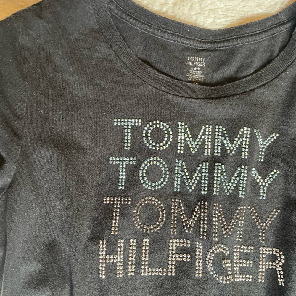 Tommy Hilfiger Woman’s Tee with Studded Logo